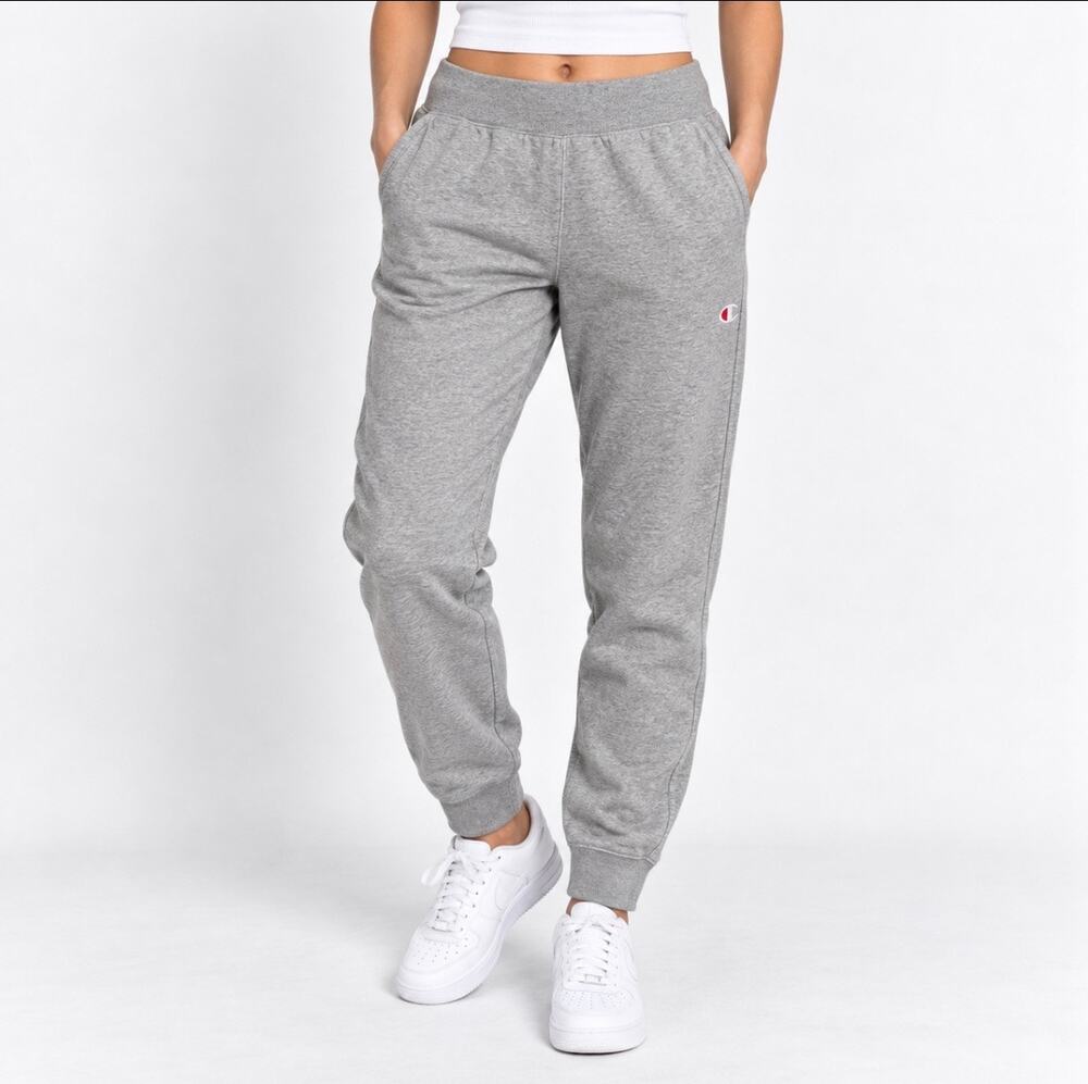 Champion Reverse Weave Women’s M Gray Fleece Jogger Sweatpants